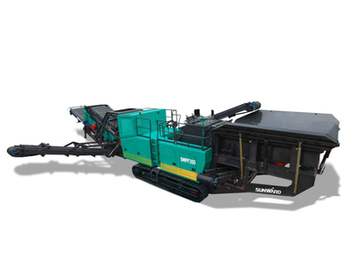 SWPF350 teknis granit crushing quarry Crawler impact crushing station