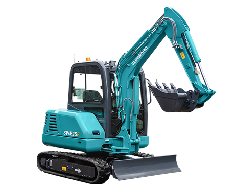 SWE25F dengan Excavator bangunan konstruksi pemutus