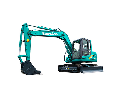 SWE80E9 dengan ibu jari membersihkan pohon rumah tangga Excavator Kecil